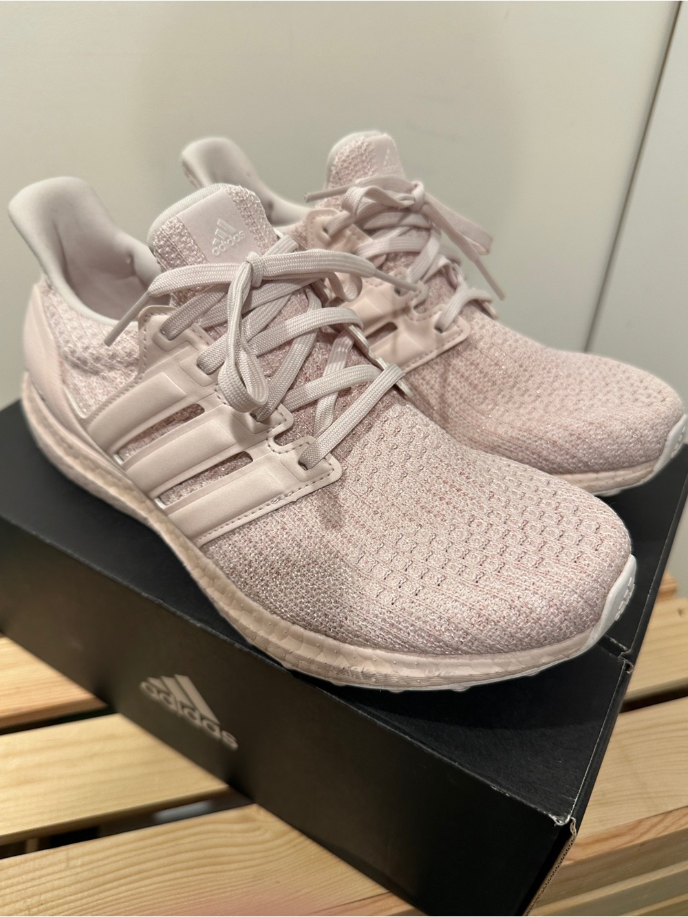 adidas Women's Ultra Boost Sneakers - Pale Pink 8.5